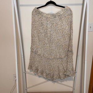 XXL floral midi skirt